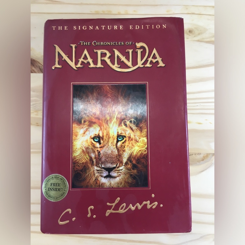 The Chronicles of Narnia: the Signature Edition RARE C.S. Lewis HC Book w/ Map